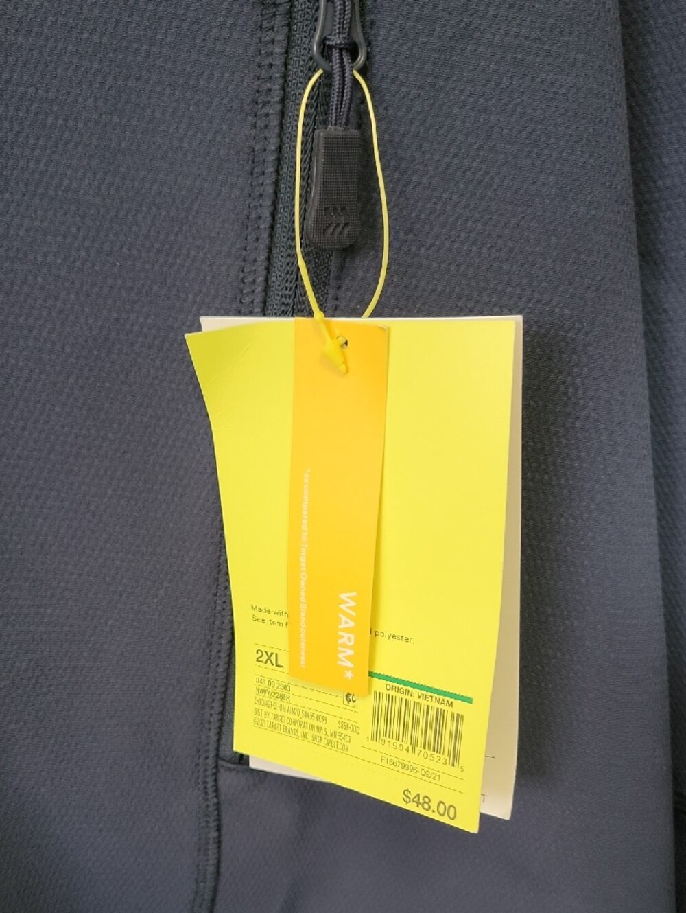 all in motion Navy Hooded Performance Jacket - Picture 4 of 4